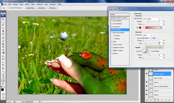 Creation of ...come here, my lady!: Step 8